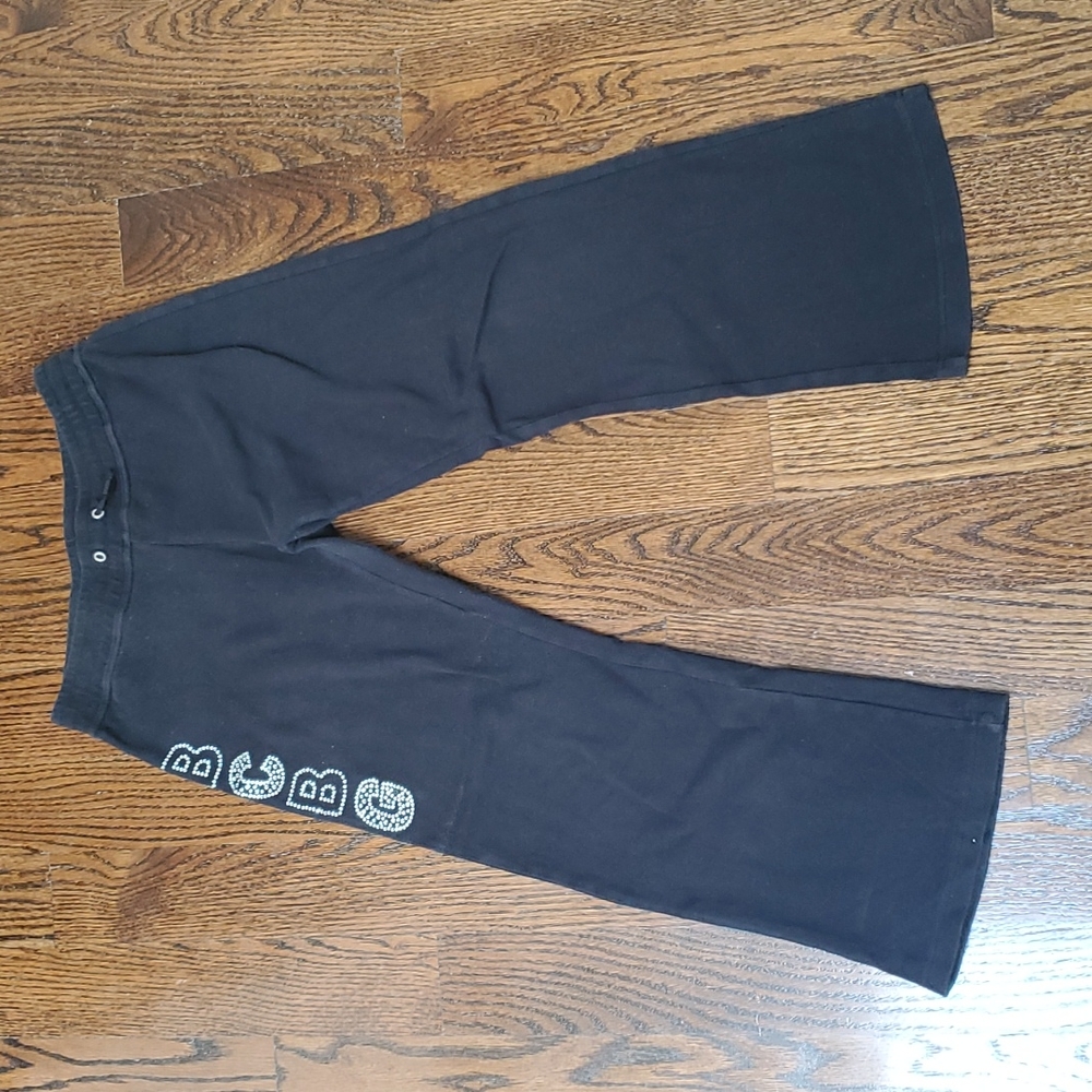 Girl's Vintage BCBG Black Cotton Lounge Pants
